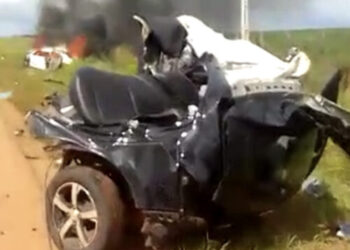 Seis pessoas morrem em grave acidente na BR-163 em Rondonópolis; vídeo forte