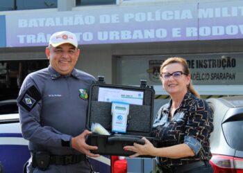 Detran entrega 30 etilômetros para o Batalhão de Trânsito da Polícia Militar