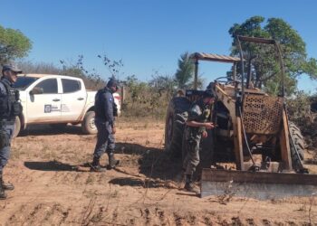 Sema-MT apreende seis máquinas utilizadas em desmatamento ilegal na região Norte Araguaia