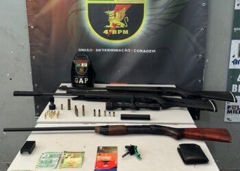 Homens são presos pela PM com armas de fogo e carnes de animais silvestres em Várzea Grande