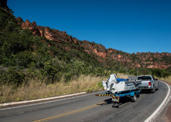 Saiba quais veículos estão proibidos de trafegar pela região do Portão do Inferno na Estrada de Chapada