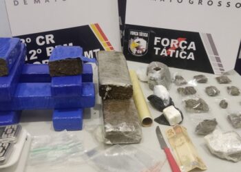 Força Tática prende rapaz e apreende adolescente com tabletes de maconha em Sorriso