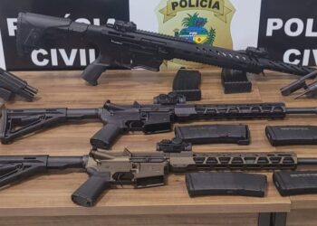 Polícia Civil apreende fuzis, munições e pistolas em fazendas de investigado por violência doméstica e sexual
