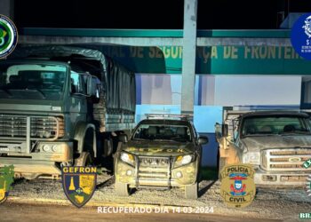 Camionete furtada em Lambari D’Oeste é localizada na zona rural de Cáceres