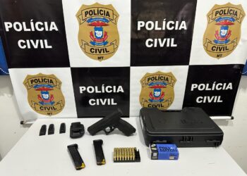 Polícia Civil apreende arma de fogo de homem investigado por violência doméstica