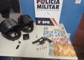 Adolescentes são apreendidos pela Polícia Militar com arma e munições em Cáceres