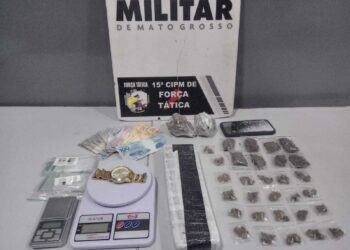 Força Tática prende homem com tablete e 32 porções de maconha em Várzea Grande