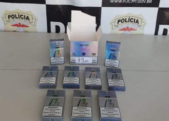 Dono de comércio que vendia cigarros eletrônicos em frente a escola é preso em Cuiabá