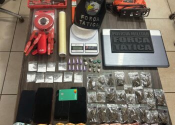 Força Tática prende homem por tráfico, receptação e recupera objetos de origem ilícita