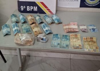 PM prende suspeito de tráfico de drogas com R$ 11,4 mil em Cuiabá