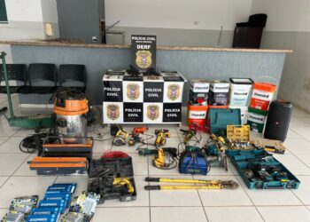 Polícia Civil recupera ferramentas furtadas e apreende pistola com suspeito por crimes patrimoniais