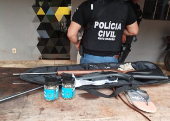 Polícia Civil apreende armas durante operação de combate a crimes patrimoniais em São José do Xingu