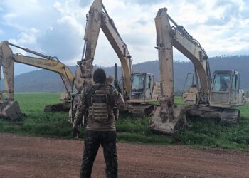 Polícia Civil apreende máquinas que eram utilizadas em garimpo ilegal na região do Rio Sararé