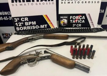 Força Tática prende dupla que comercializava armas de fogo em Sorriso