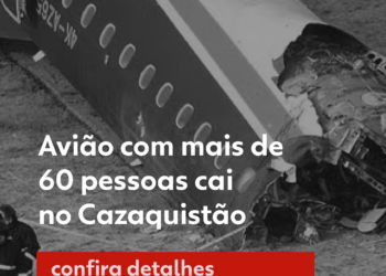 Avião com mais de 60 pessoas cai no Cazaquistão
