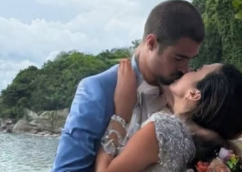 Tata Werneck e Rafael Vitti renovam votos de casamento em praia: ‘Eu disse “sim”‘