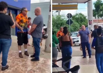 Líder comunitário do Pedra 90 bate boca com Abilio; vídeo