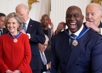 Hillary Clinton, Messi, Magic Johnson, George Soros e outras personalidades recebem de Biden máxima honraria civil dos EUA