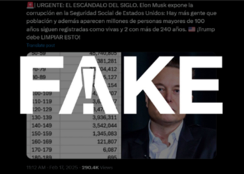 É #FAKE que Musk descobriu fraude na Previdência dos EUA com pagamento a milhões de pessoas mortas ou com mais de 100 anos