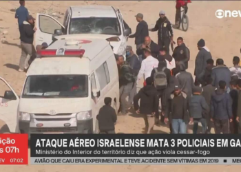 Ataque israelense mata 3 policiais do Hamas em Gaza, diz Ministério do Interior