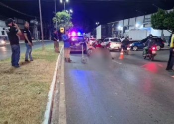 Motociclista é atropelado por caminhão-pipa e morre em Cuiabá