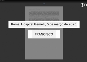 Santa Sé revela texto do Papa assinado no hospital