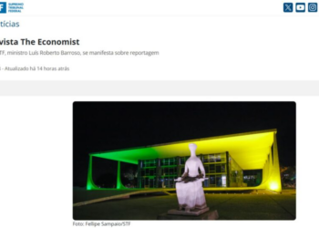 Nota de Barroso à “Economist” é mentira em papel timbrado do STF