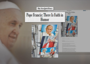 'Há fé no humor': Papa Francisco publicou artigo sobre bom humor no jornal ‘The New York Times’ em dezembro