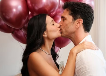 Larissa Chehuen e Flávio celebram sexo do primeiro filho em chá revelação: ‘Our girl’