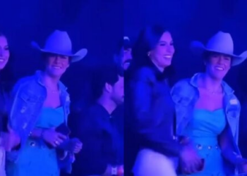 Ana Castela é vista em show de Gustavo Mioto