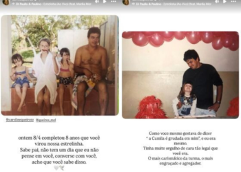 Camila Queiroz relembra em publicação emocionante a memória do falecido pai