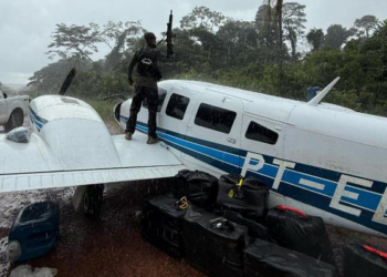 Forças de segurança apreendem R$ 12,5 milhões em cocaína em aeronave; vídeo