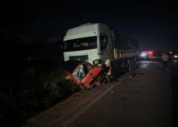 Identificadas vítimas que morreram em batida entre carreta e Gol na BR-163