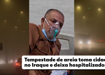 VÍDEO: Tempestade de areia invade cidades no Iraque e deixam mais de 3.700 com problemas respiratórios