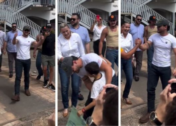 VÍDEOS: Ao lado de prefeito, influenciador é solto após passar a noite na cadeia em MT