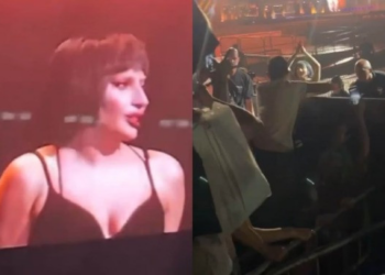 Fãs tentam invadir área VIP durante ensaio de Lady Gaga