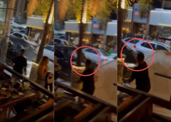 Restaurante retira de nota trecho que negava tiro