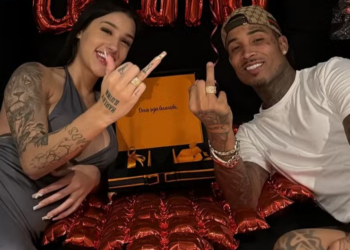 Bia Miranda e Gato Preto oficializam namoro e exibem aliança: ‘Não desiste!’