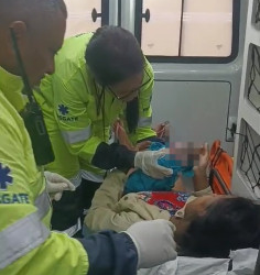 Bebê nasce em ambulância na BR-364