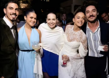 Maisa Silva exibe cliques do casamento de Giovanna Lancellotti e Gabriel: ‘Felicidade’