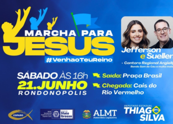 Primeira edição da “Marcha para Jesus em Rondonópolis” tem apoio da ALMT