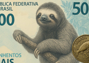 Banco Central lança nota de R$500 e homenageia preguiça