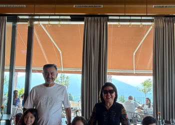 Sabrina Sato curte dia na Suiça com Nicolas Prattes, Zoe e mais familiares: ‘Férias’