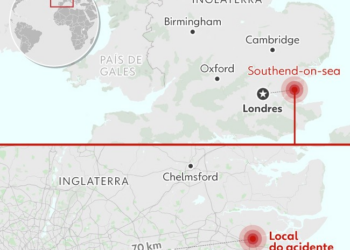Avião de pequeno porte cai em aeroporto nos arredores de Londres