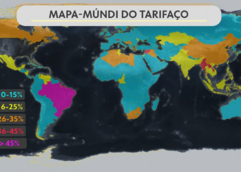 Mapa do tarifaço: veja países mais e menos afetados com novas taxas dos EUA