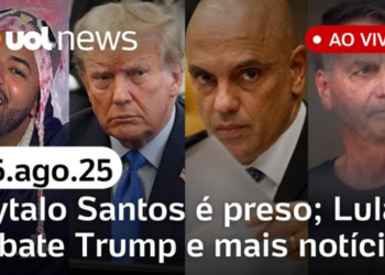 UOL News 1ª Edição com Fabíola Cidral | Programa Completo | 15 de agosto de 2025