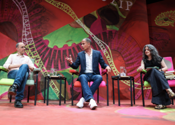 Ricardo Pereira Araújo e Caetano Galindo vão de piada de português a linguística na Flip