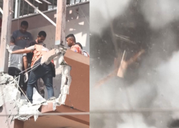 VÍDEO flagra momento que ataque israelense atinge equipe de resgate em hospital em Gaza