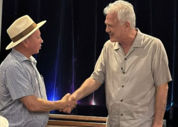 Pedro Bial visita Sinop e encontra Dorner