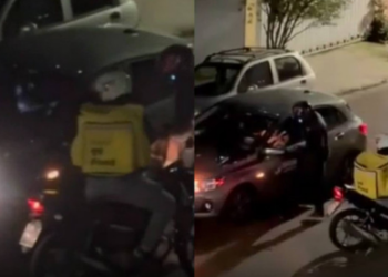 Motociclista rouba celular e atira para obrigar vítima a revelar senha